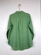 United Colors of Benetton Linen Shirt Green Sz. M