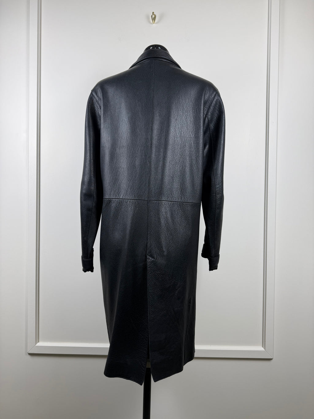 Santacroce Ledermantel – Schwarz – Gr. ca. 38