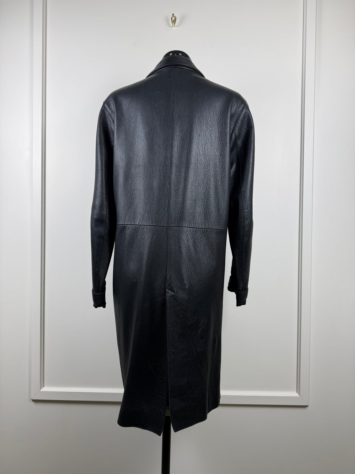 Santacroce Ledermantel – Schwarz – Gr. ca. 38