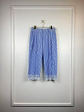 Ermanno Scervino Striped Cotton Pants Blue White Sz. 36 DE