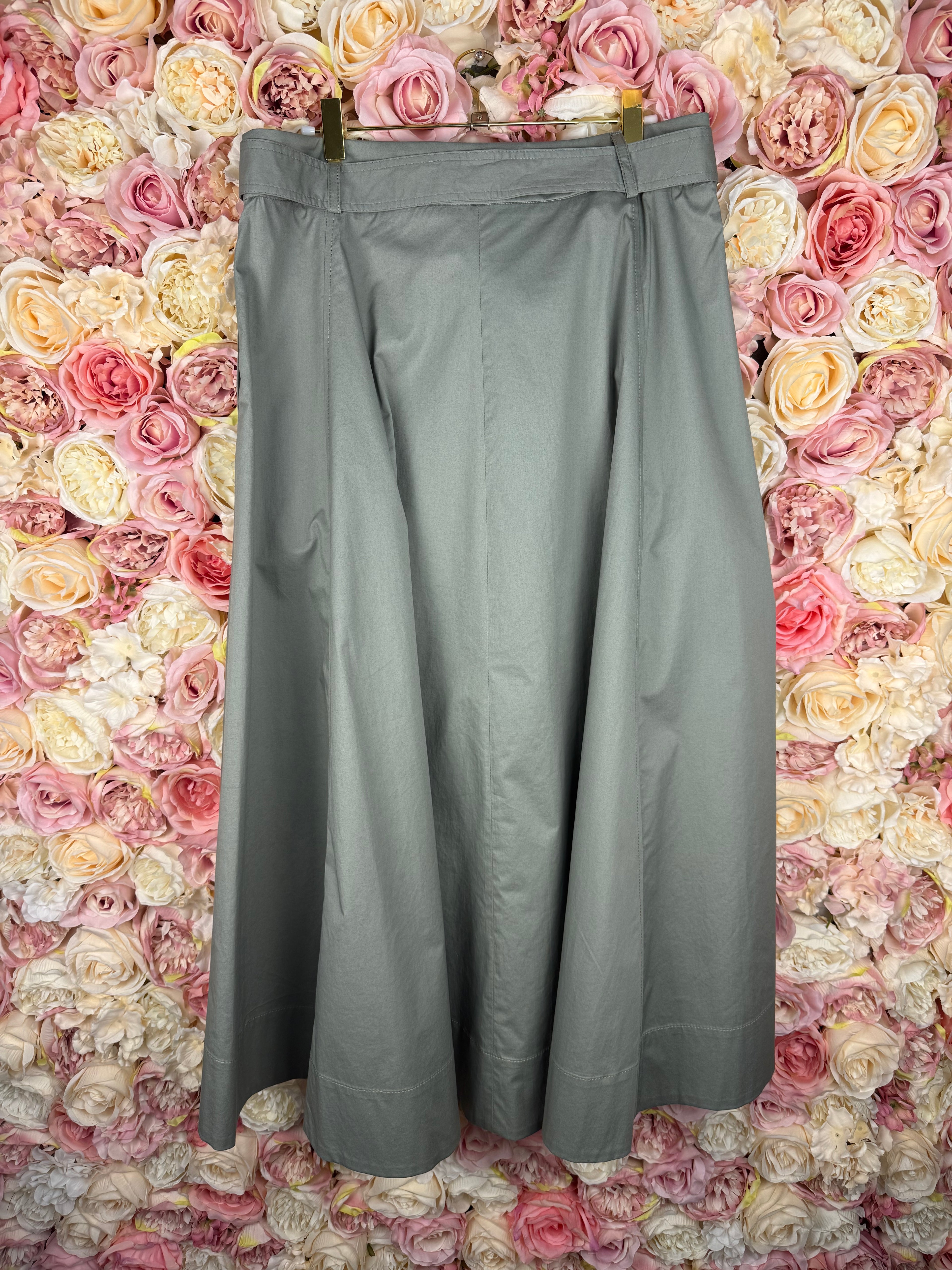 Peserico Skirt Olive Green Sz. 44 DE (48 IT)