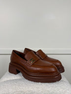 Chanel Loafers aus Leder – Cognac – Gr. 39 EU
