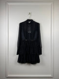 Alberta Ferretti Kleid mit Spitze – Schwarz – Gr. 36 DE (40 IT)