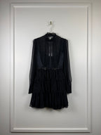 Alberta Ferretti Kleid mit Spitze – Schwarz – Gr. 36 DE (40 IT)