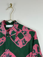 Zimmermann Bluse mit Blumenprint – Grün/Pink – Gr. M (1)
