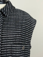 Chanel 23P Tweed Vest – Black/Silver – Size 40 DE (42 FR)
