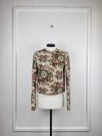 Celine 2020 Floral Print Blazer Beige Multi Sz. 32 DE (34 FR)