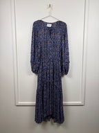 Isabel Marant Étoile Kleid mit Blumenprint – Blau – Gr. 36 DE (38 FR)