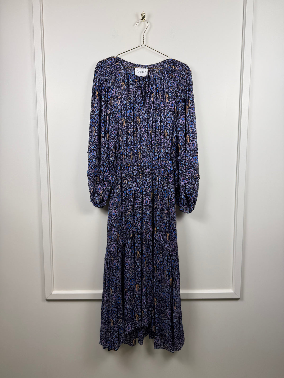 Isabel Marant Étoile Kleid mit Blumenprint – Blau – Gr. 36 DE (38 FR)
