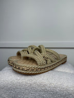 Chanel Rope Sandals Beige Sz. 39 EU