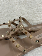 Valentino Rockstud Flip Flops Nude Sz. 38 EU