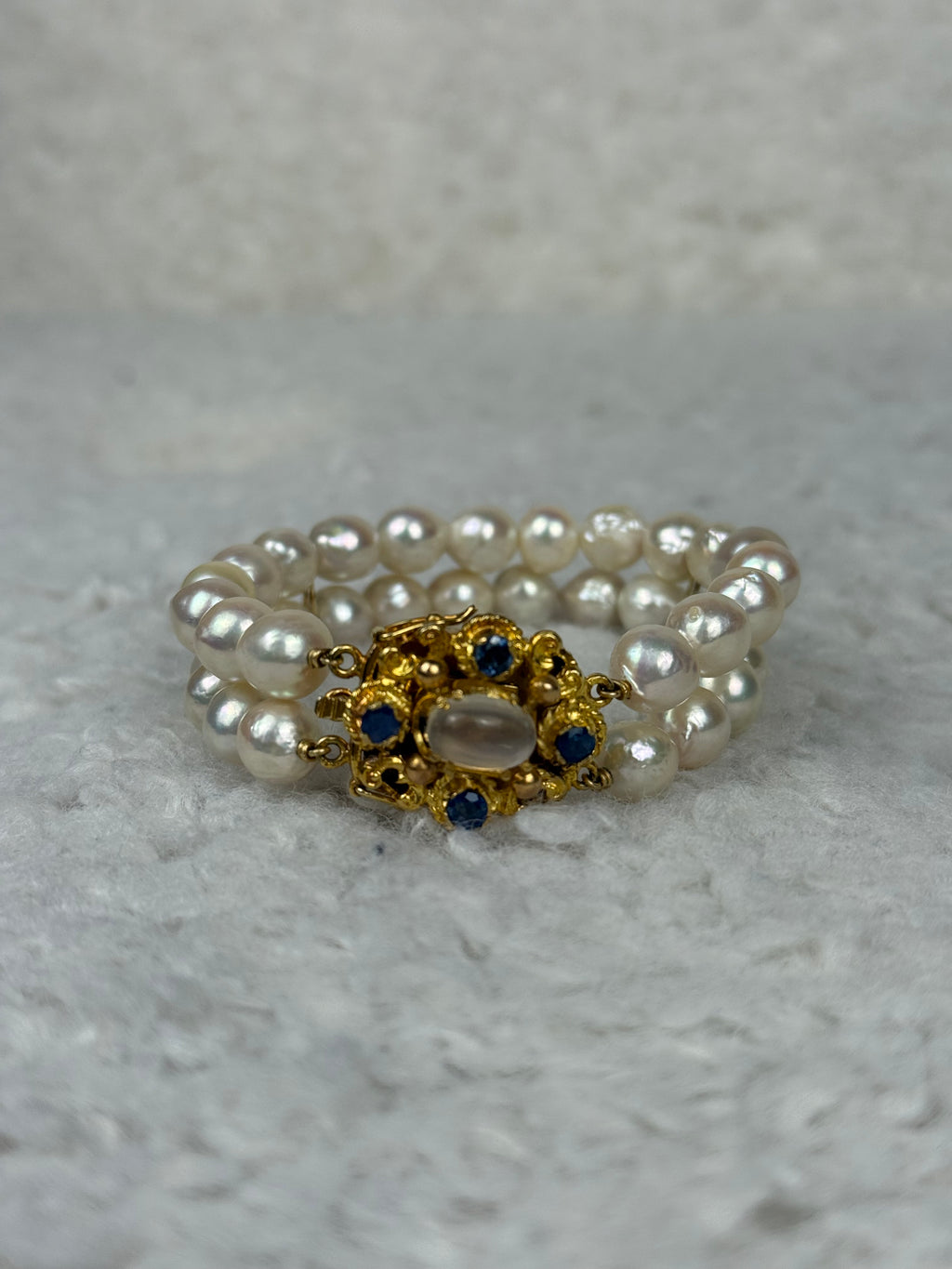 No Name Bracelet Freshwater Pearls White