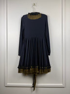 Fausto Puglisi Kleid – Schwarz/Gold – Gr. 38 DE (42 IT)