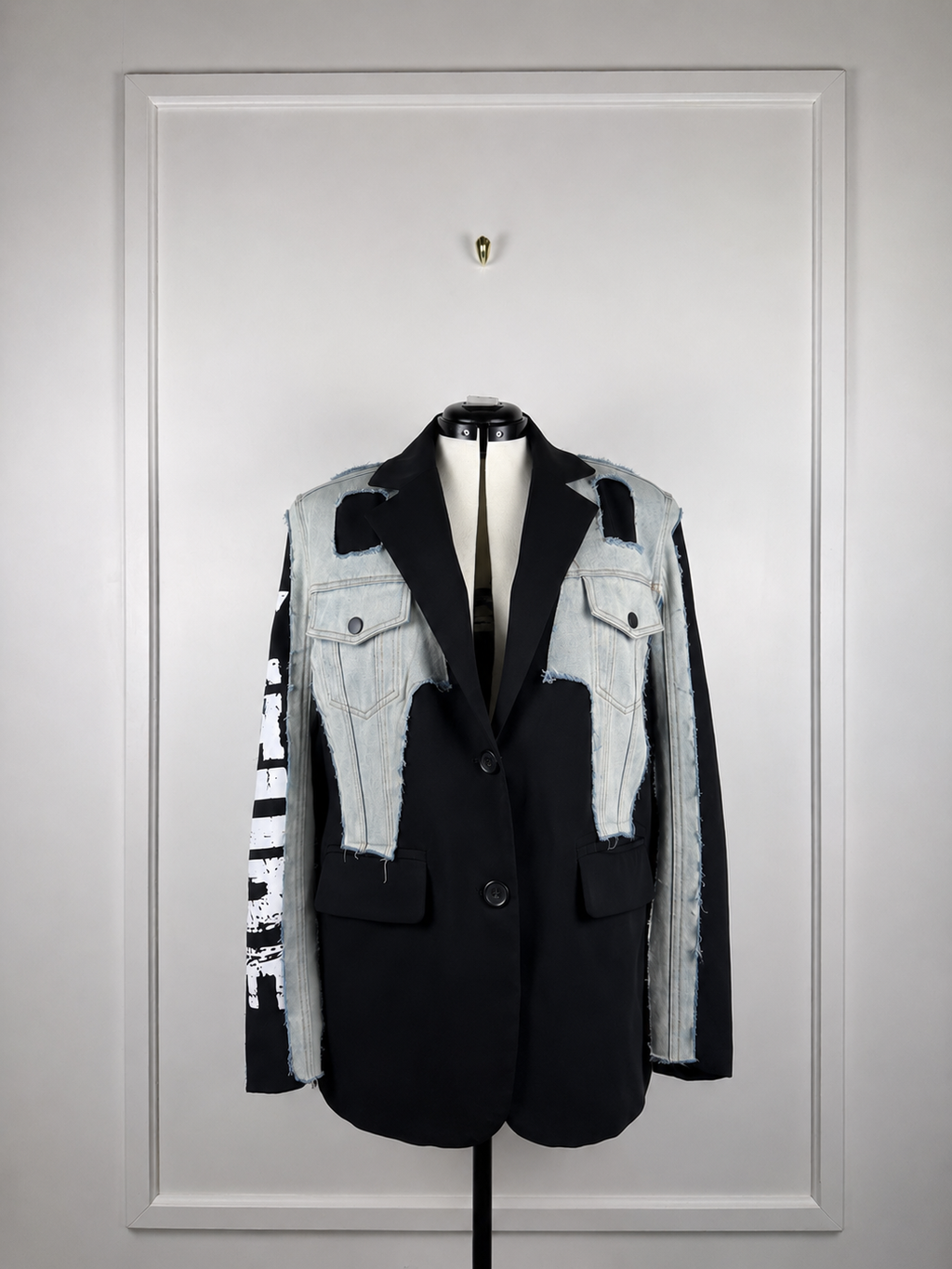 Le Nic & McCoy Jacket Black Jeans Sz. M