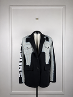 Le Nic & McCoy Jacket Black Jeans Sz. M