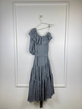 Lisa Marie Fernandez One-Sleeve Dress Grey Sz. S