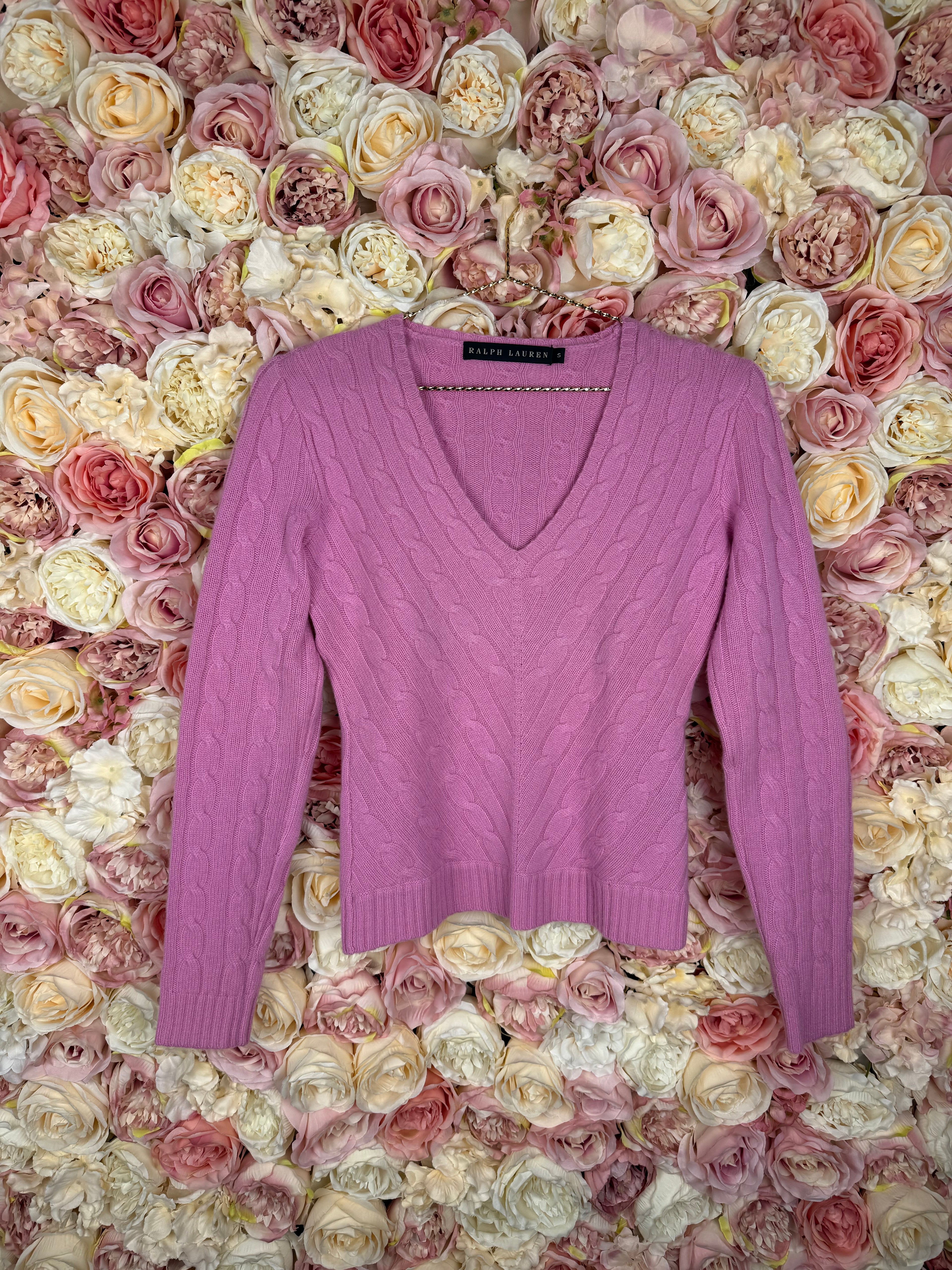 Ralph Lauren Cashmere Sweater Pink Sz. S