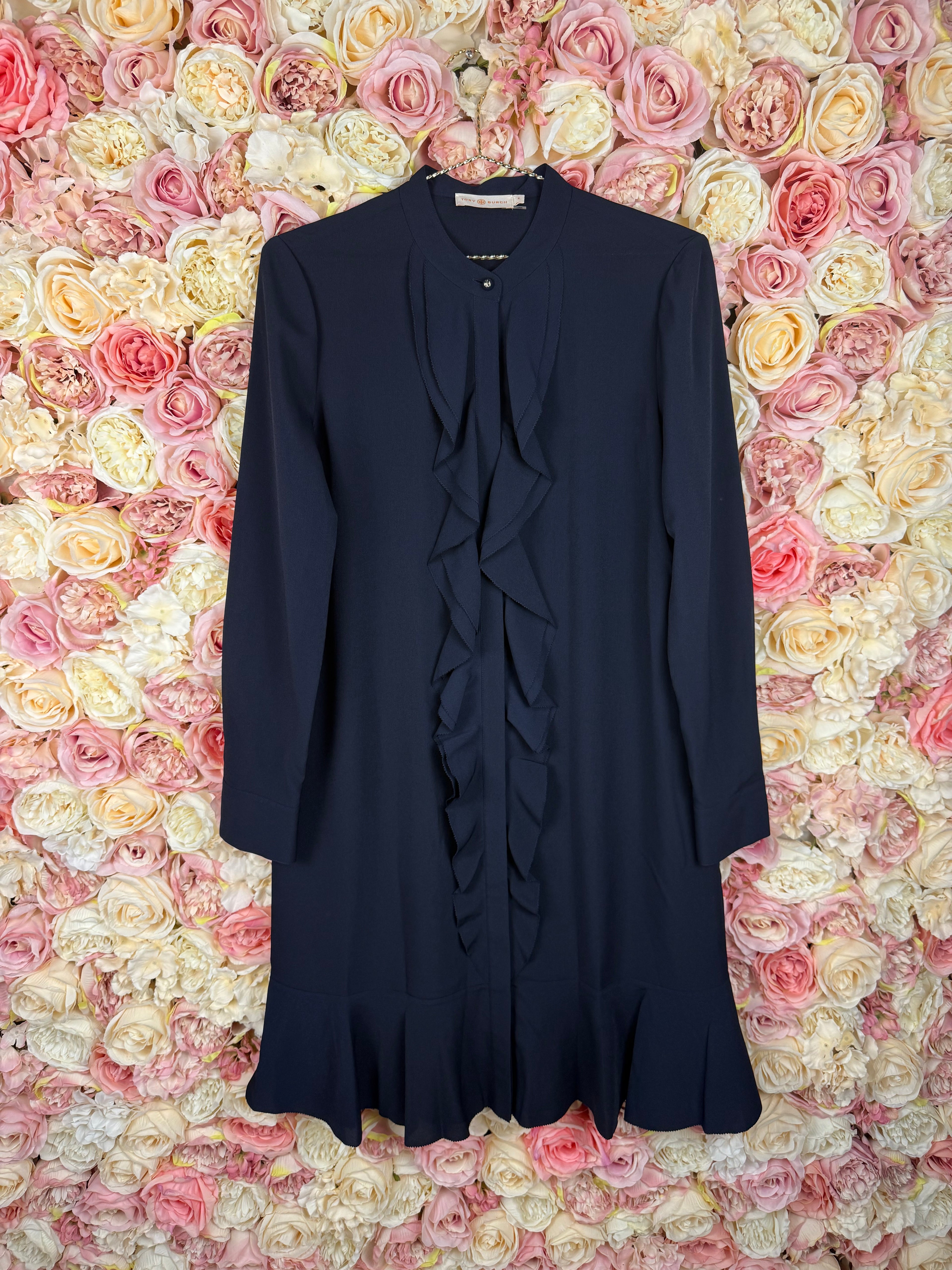 Tory Burch Dress Dark Blue Sz. 8 (M)