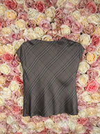 Vince Silk Top Brown Multi Sz. XS