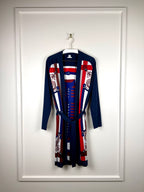 Hermès Silk Cashmere Cardigan Blue Multi Sz. 40 DE (42 FR)
