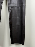 Juvia Lederimitat-Hose – Braun – Gr. L