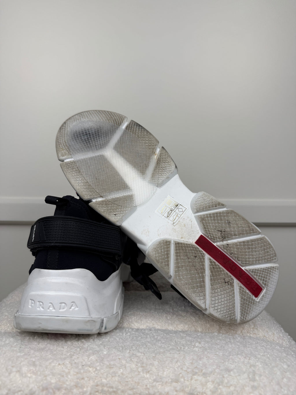 Prada Slip On Sneakers Black Multi Sz. 40 EU