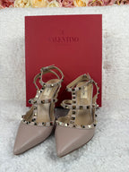 Valentino Rockstud Heels Nude Sz. 38.5 EU