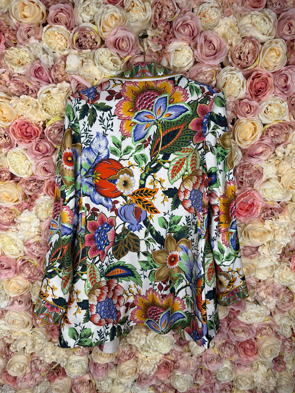 Etro Silk Jacket with Belt Multi Sz. 34 DE (38 IT) oversized