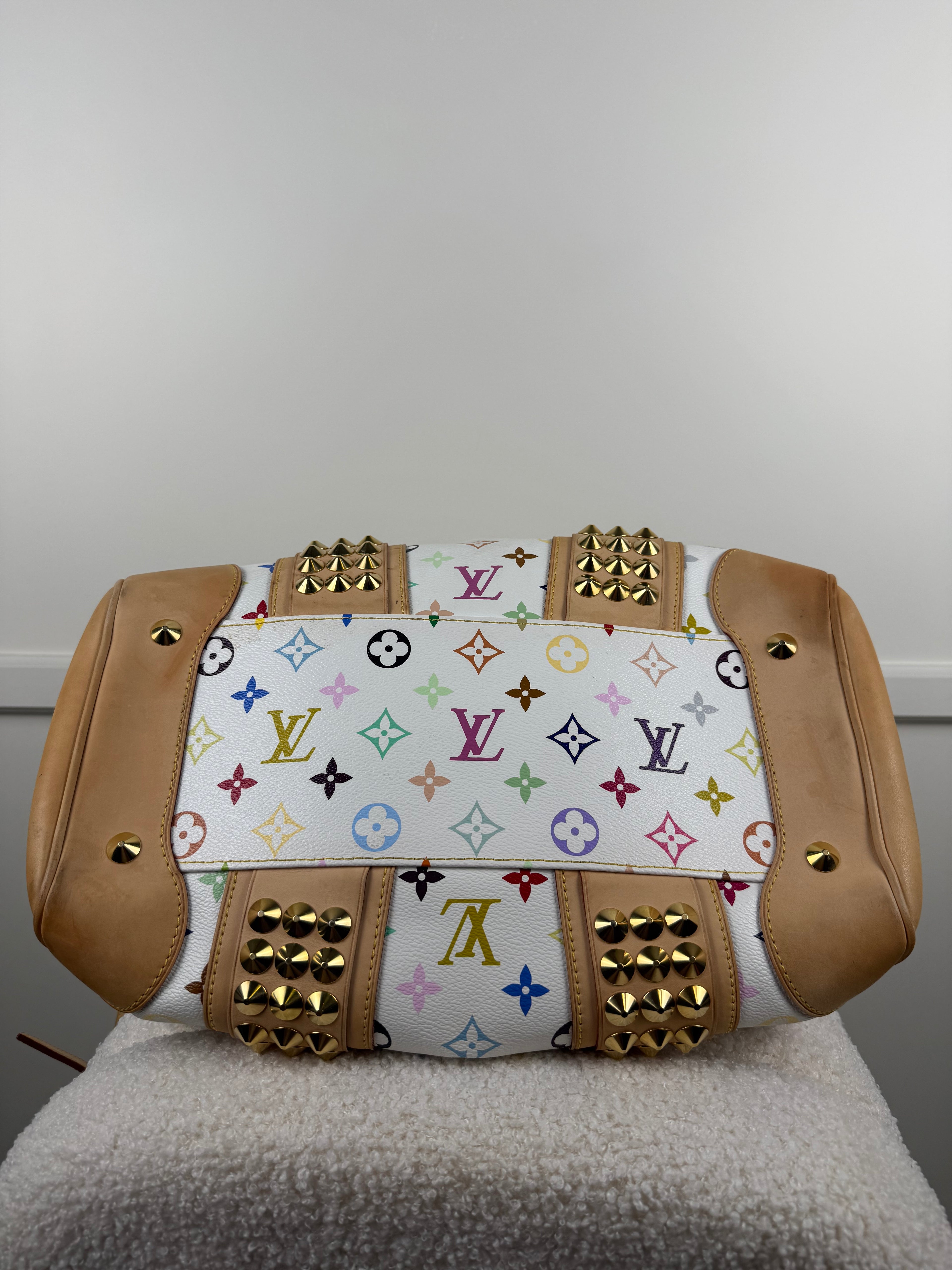 Louis Vuitton Courtney GM Monogram Multicolore – Weiss/Multi