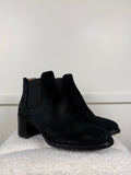 Bally Velours-Chelsea-Boots – Schwarz – Gr. 39 EU