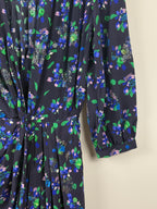 Zadig & Voltaire Kleid mit Blumenprint – Dunkelblau/Multicolor – Gr. XS