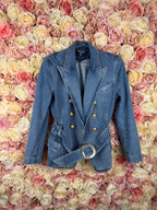 Balmain Jeans Blazer Light Blue Sz. 40 DE (42 FR)