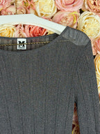 M Missoni Dress Grey Silver Sz. Estm. S