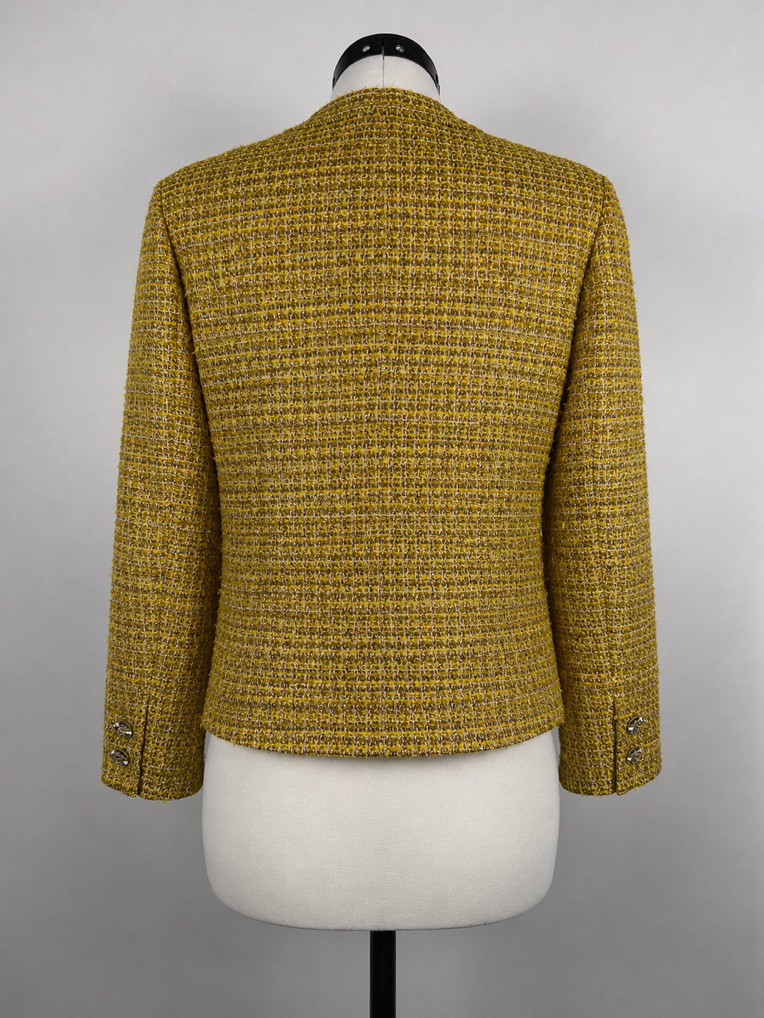 Chanel 2023 Tweed Jacket Gold Yellow Sz. 34 DE (36 FR)
