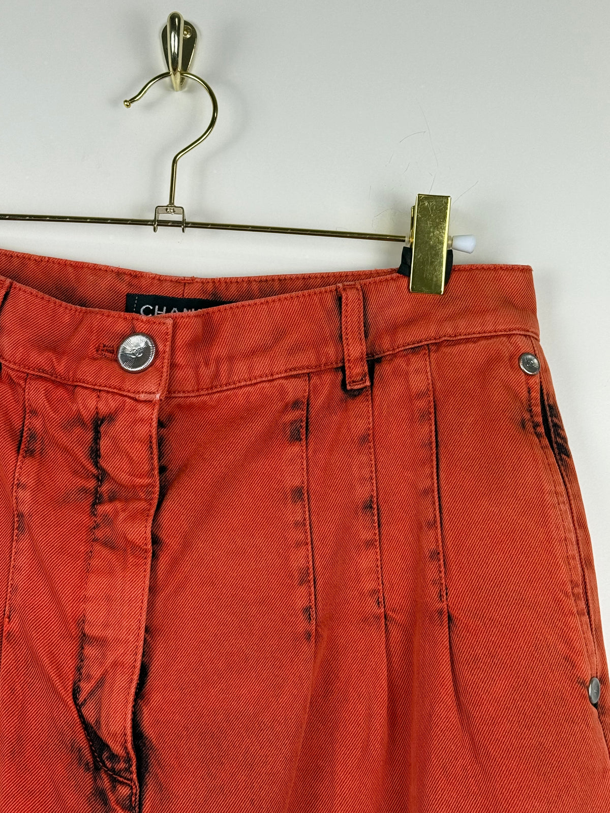 Chanel 20S Boyfriend Jeans Red Sz. 38 DE (40 FR)