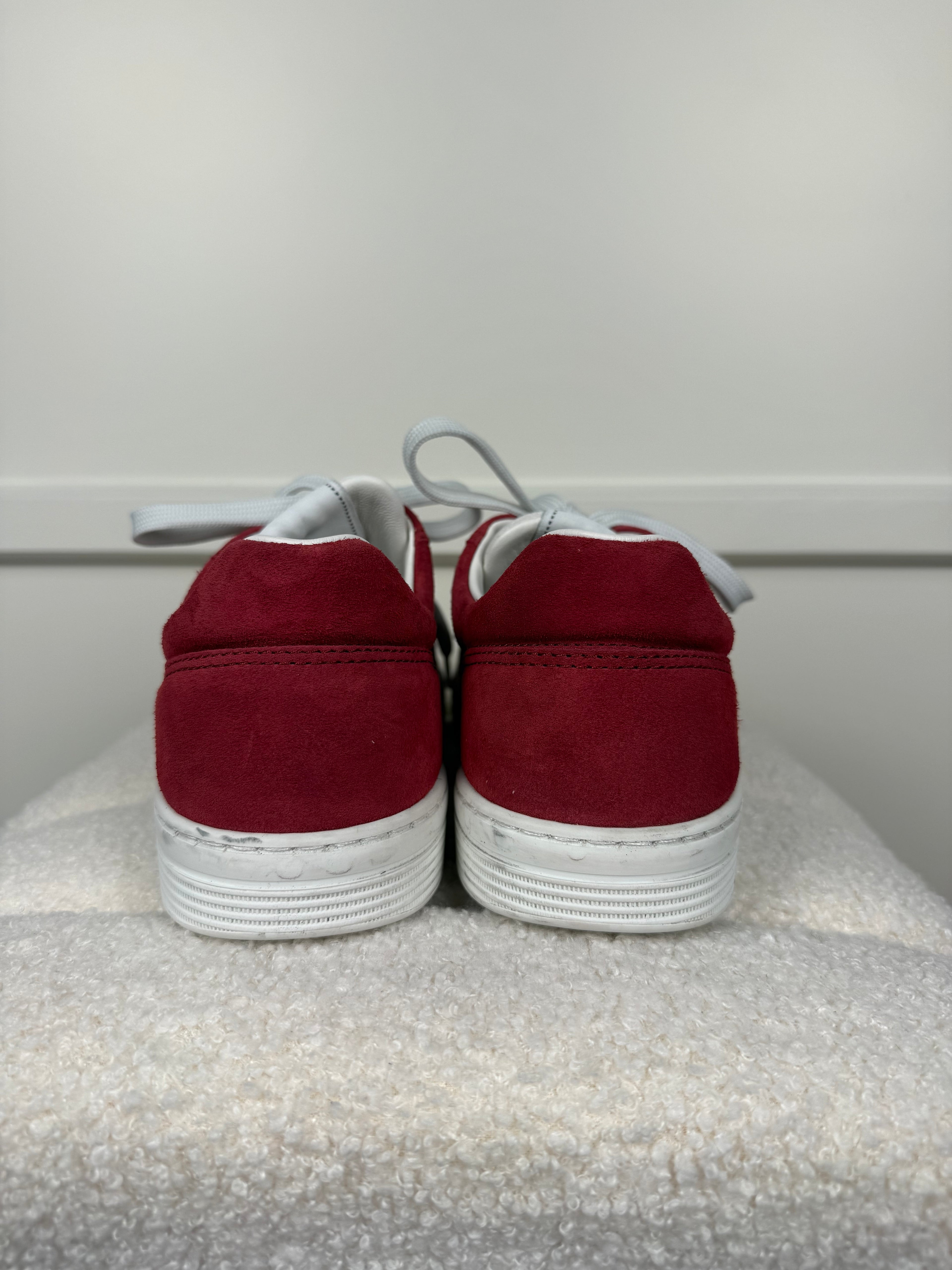 Chanel Veloursleder Sneakers – Rot – Gr. 39.5