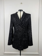 Le Twins Pailletten-Blazer – Schwarz – Gr. 34 DE (38 IT)