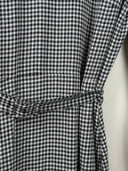 A.P.C. Kariertes Kleid – Weiss/Schwarz – Gr. 38 DE (40 FR)