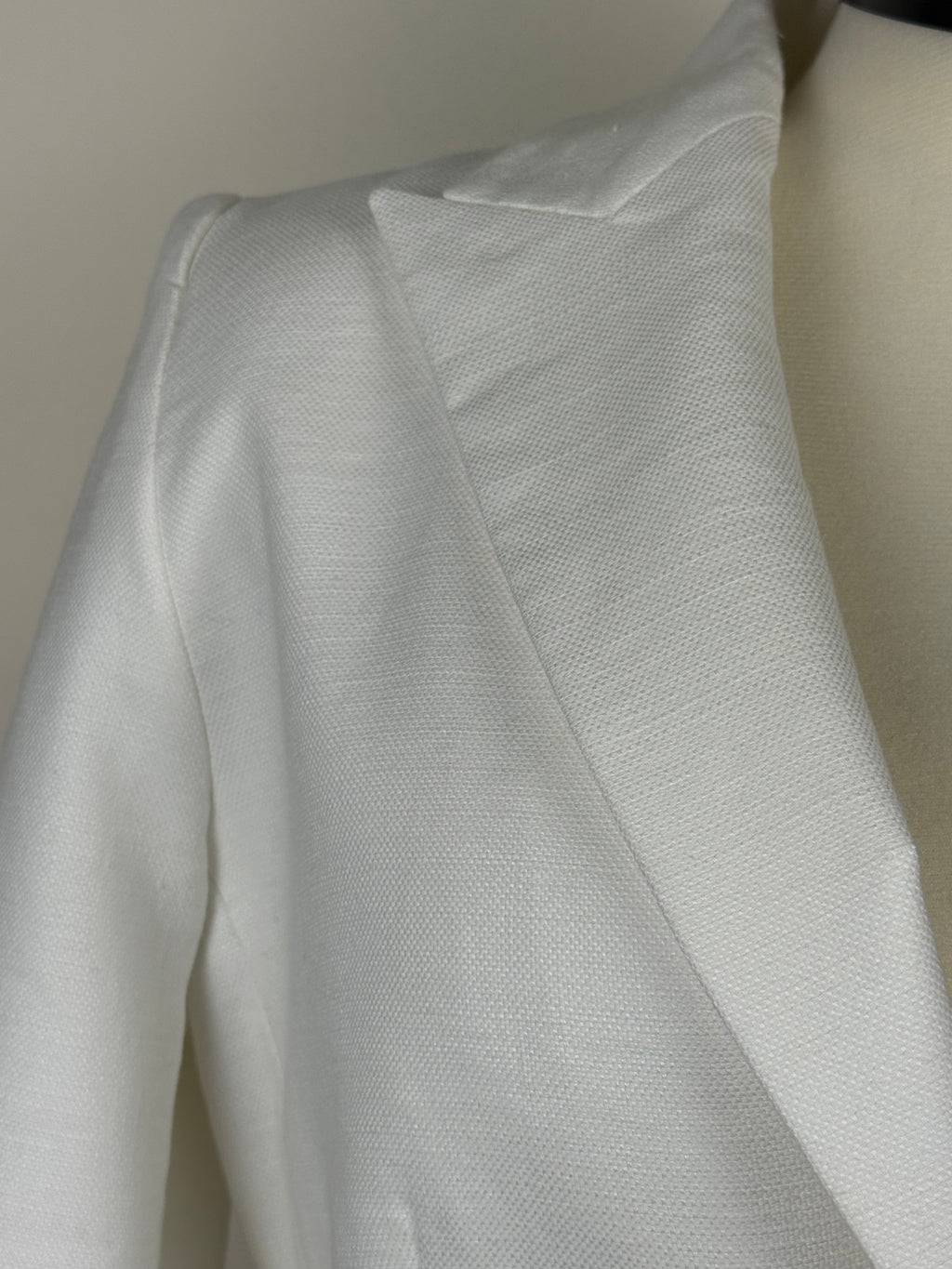 Sly010 Cotton Linen Blazer White Sz. 42 DE (44 FR)