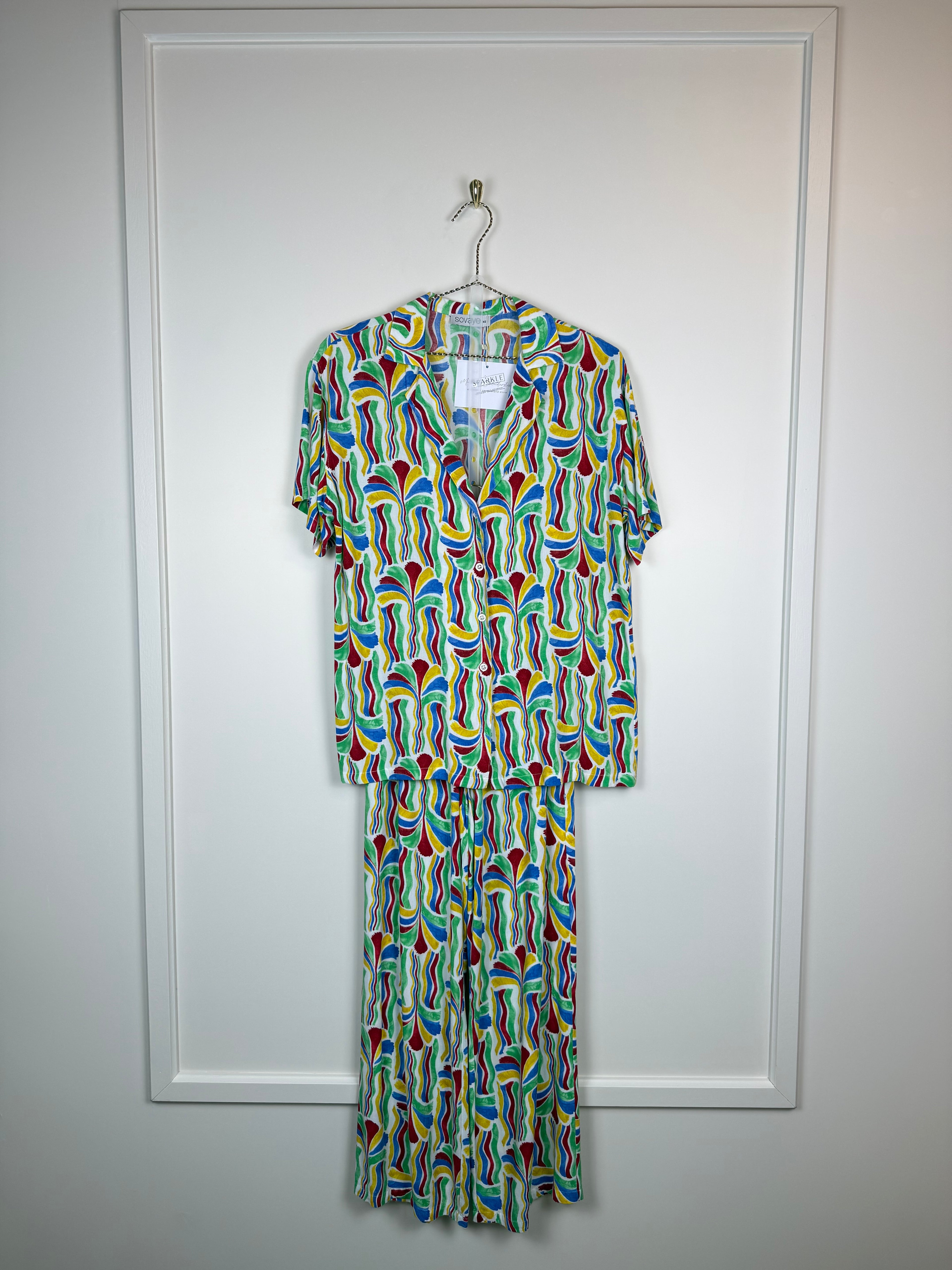 Sovaye Top & Pants Set Multi Sz. XS