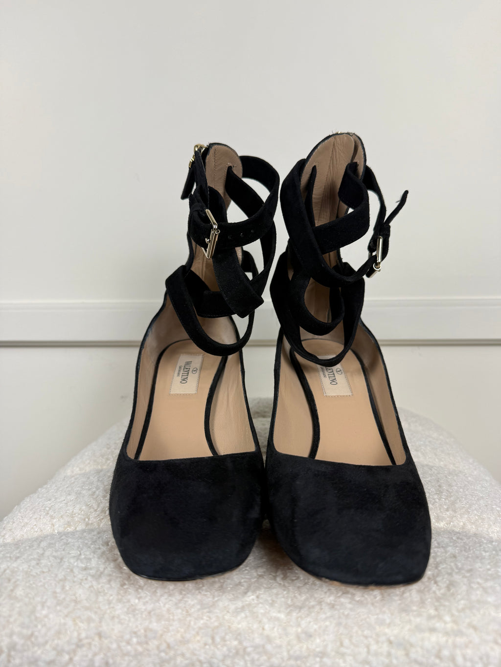 Valentino Veloursleder Heels – Schwarz – Gr. 37 EU