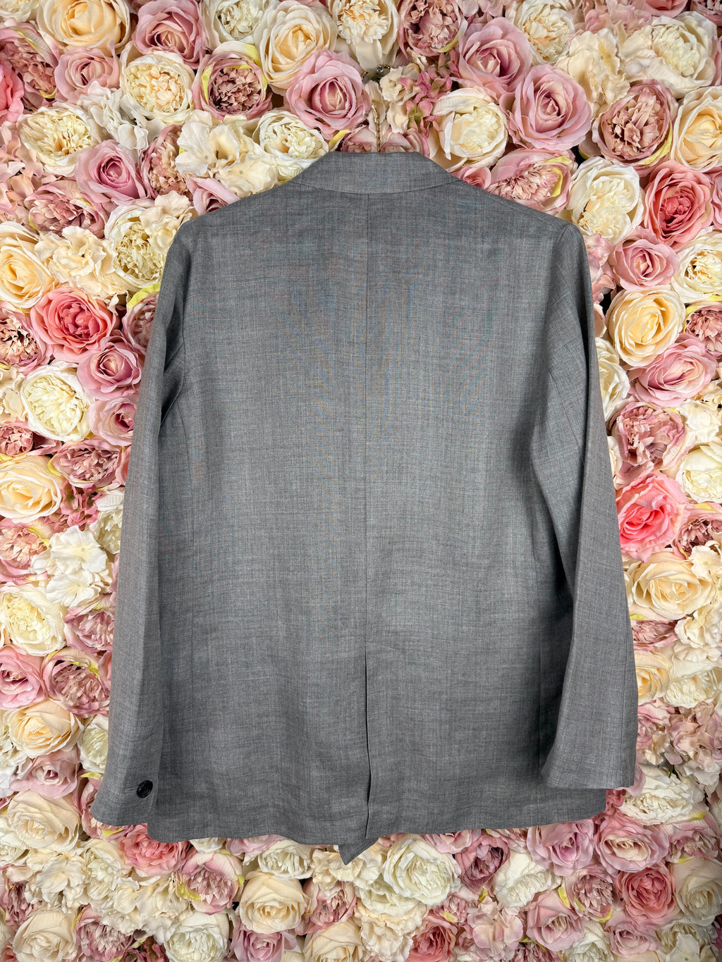 L'Essage Journal Standard Blazer 100% Ramie Grey Sz. L