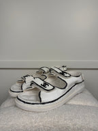 Chanel Dad Sandals White Black