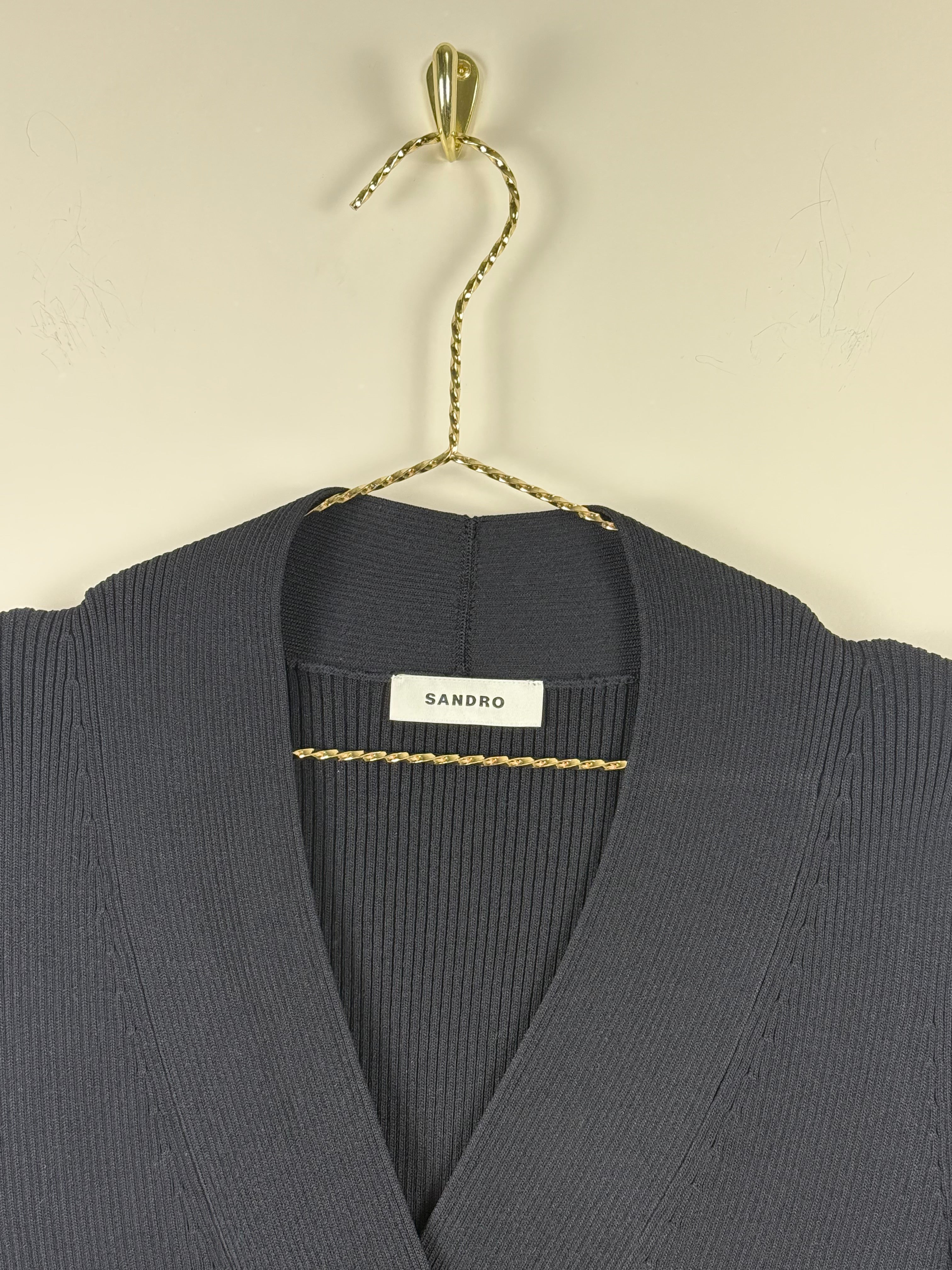 Sandro Langarm-Top – Schwarz – Gr. 0 (XS)