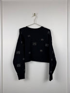 Sandro Pullover mit Strass – Schwarz – Gr. S (1)