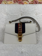 Gucci Sylvie Chain Bag White Multi