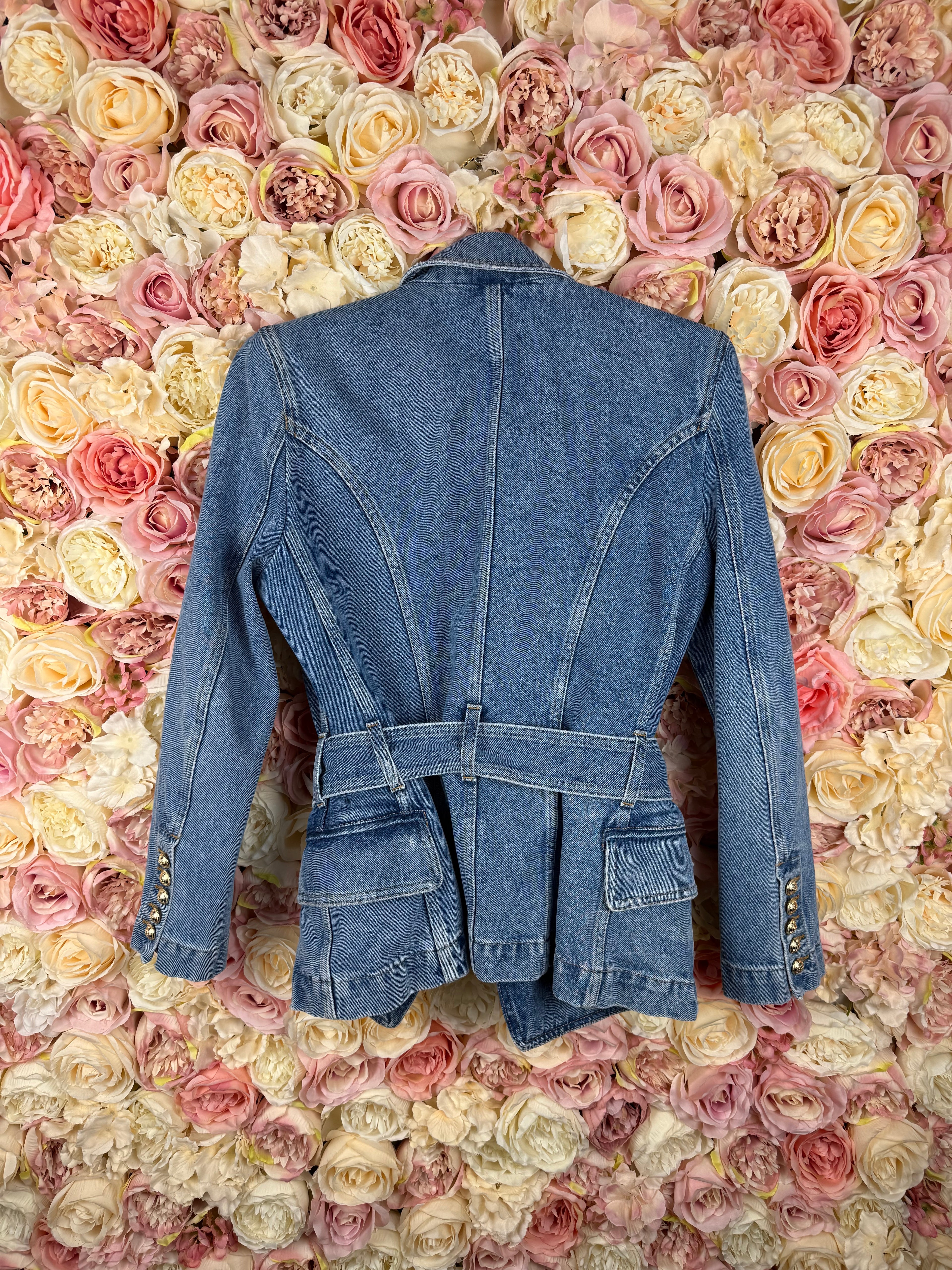 Balmain Jeans Blazer Light Blue Sz. 40 DE (42 FR)
