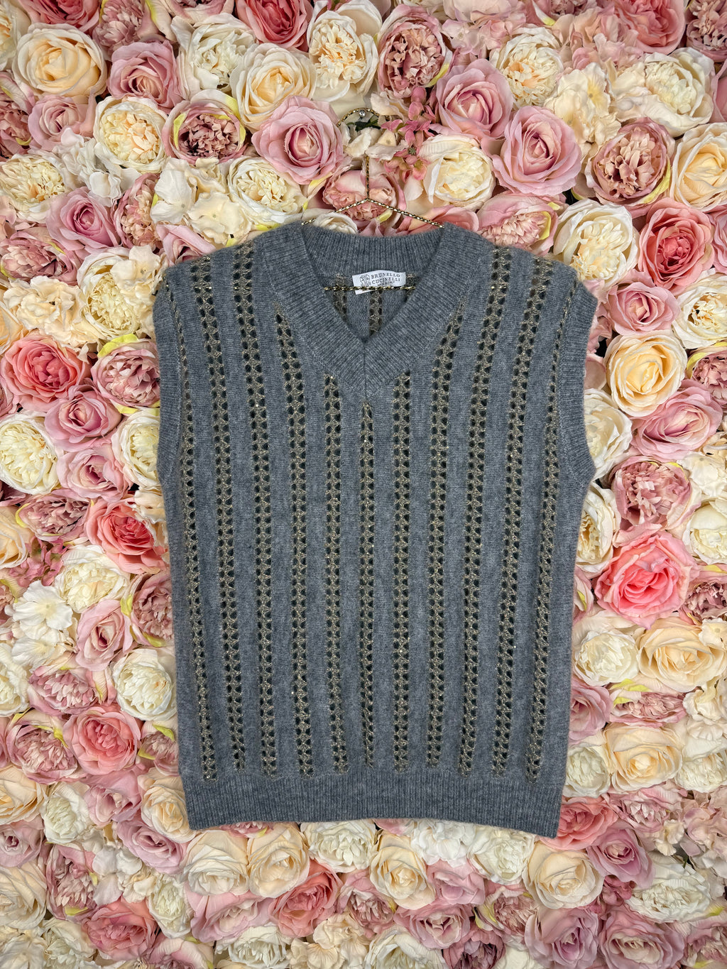 Brunello Cucinelli Sweater Vest Grey Sz. 36 DE (40 IT)
