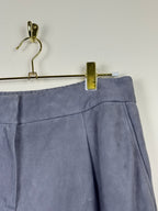 Iris von Arnim Leather Pants Grey & Taupe Sz. 42 DE