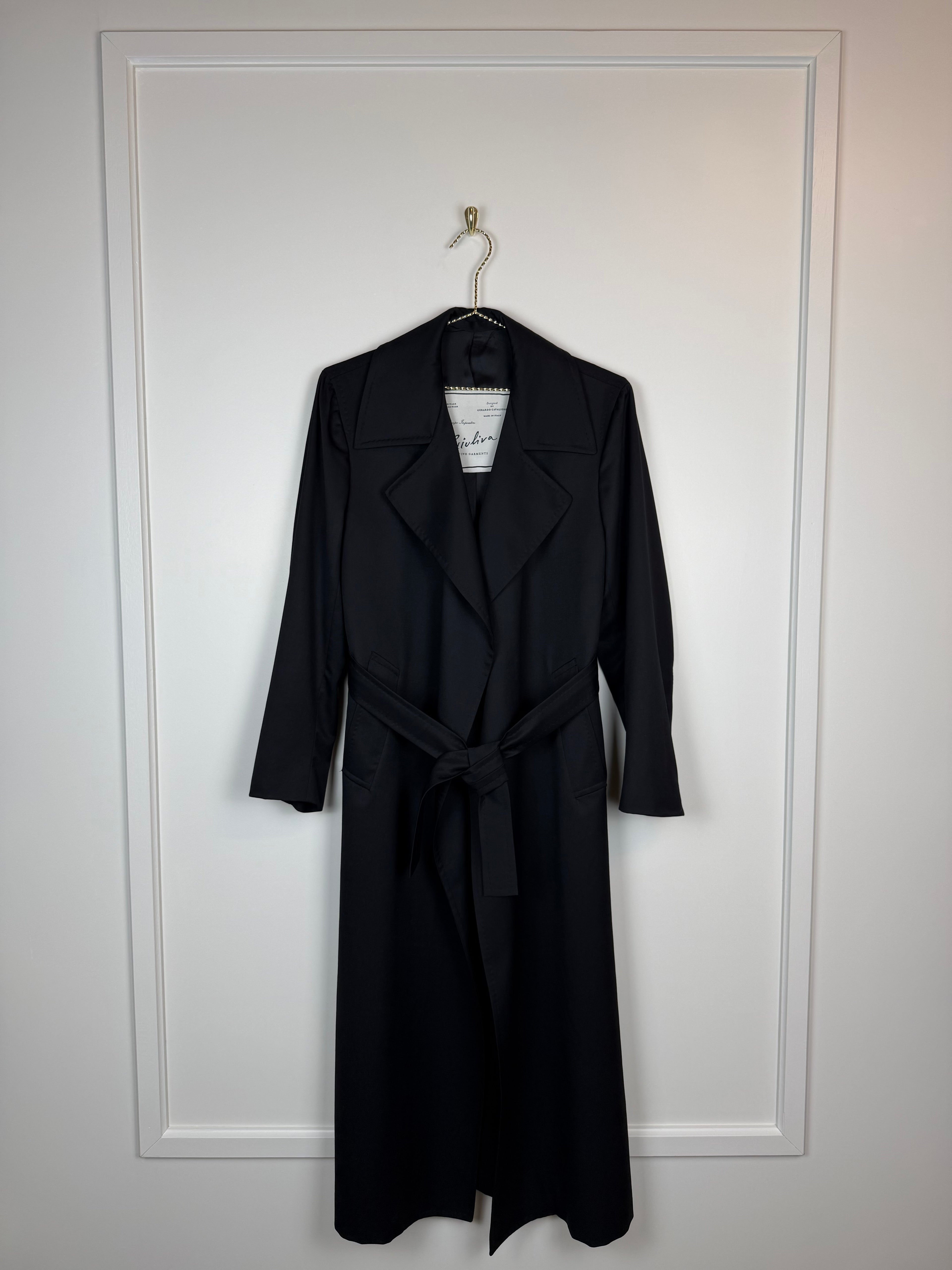 Giuliva Heritage Thin Coat Black Sz. 38 DE (42 IT)